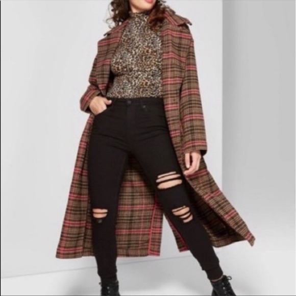 wild fable Jackets & Blazers - Wild Fable Plaid Coat (1X Reposh)